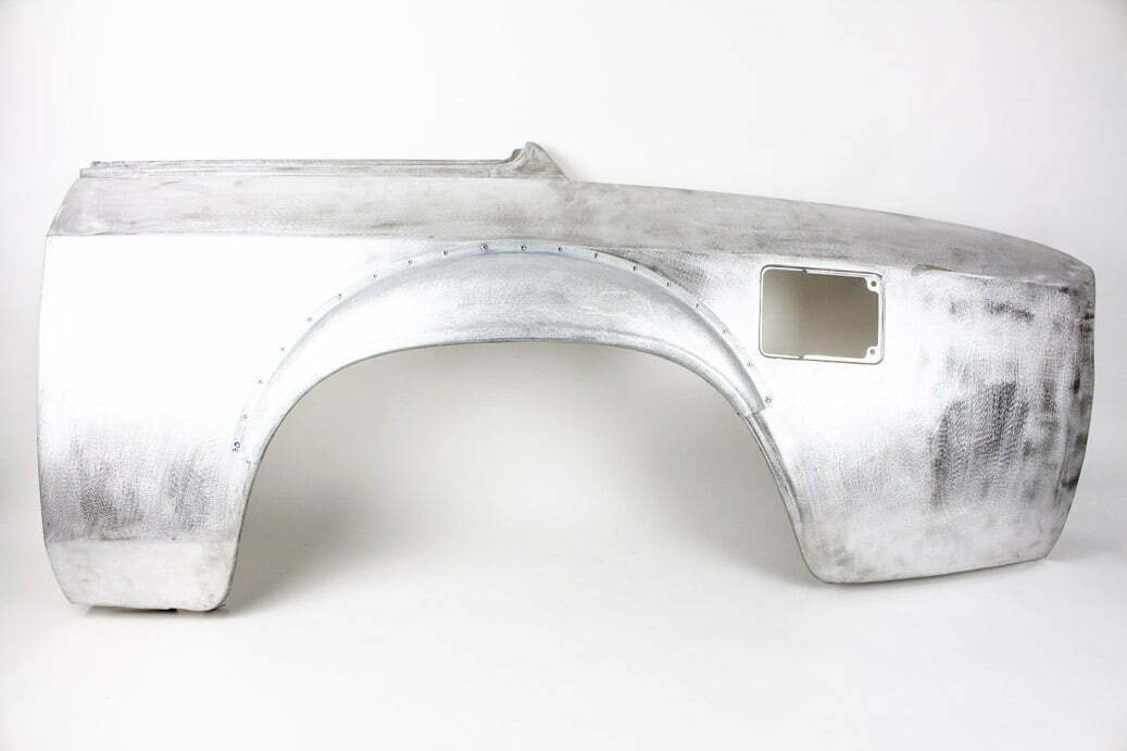 GTA wheel arch extension made of aluminium for Alfa GT Bertone (complete; 4-piece)